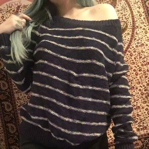 Knit striped sweater